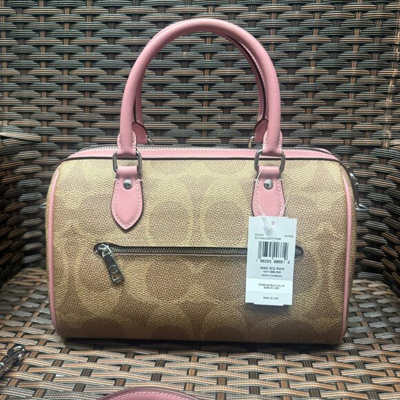 coach Rowan Satchel Bag In Maxi Signature Canvas ccd76 - Picture 2 of 7